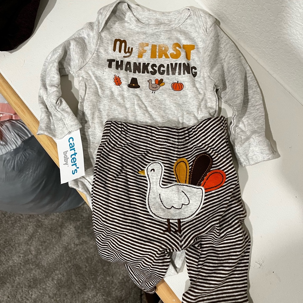 NWT Carter’s 2 Piece My First Thanksgiving Set